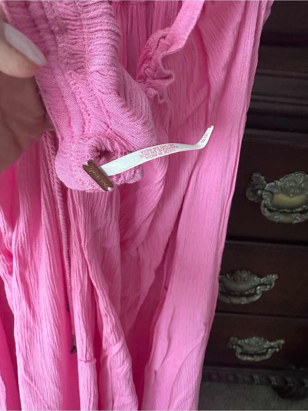Free People ExtraTropical Maxi Dress, Candy Coated Pink, XS - Picture 5 of 5